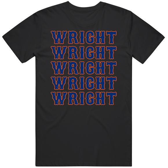 David Wright X5 New York Baseball Fan V3 T Shirt