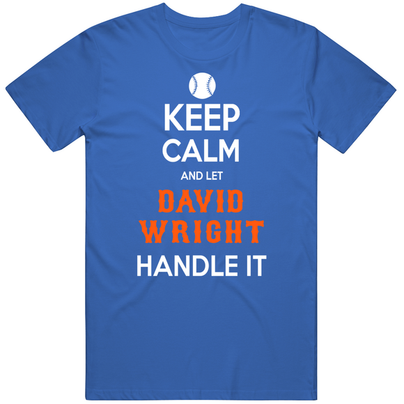 David Wright Keep Calm New York Baseball Fan T Shirt