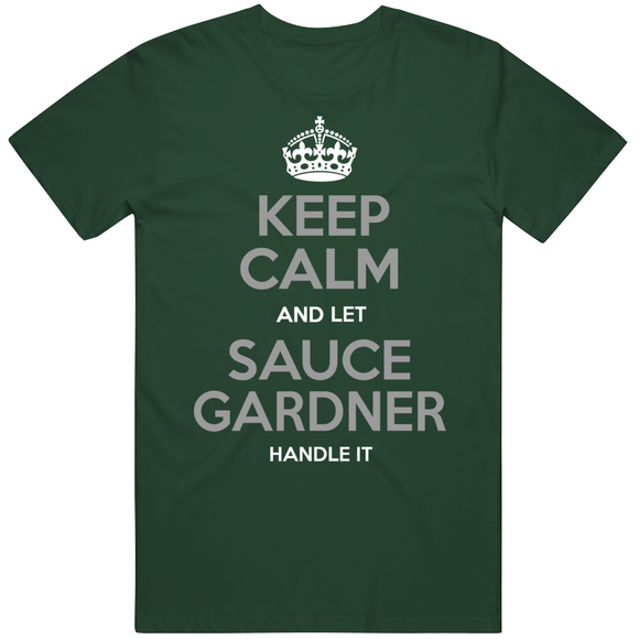 Sauce Gardner Keep Calm New York Football Fan T Shirt