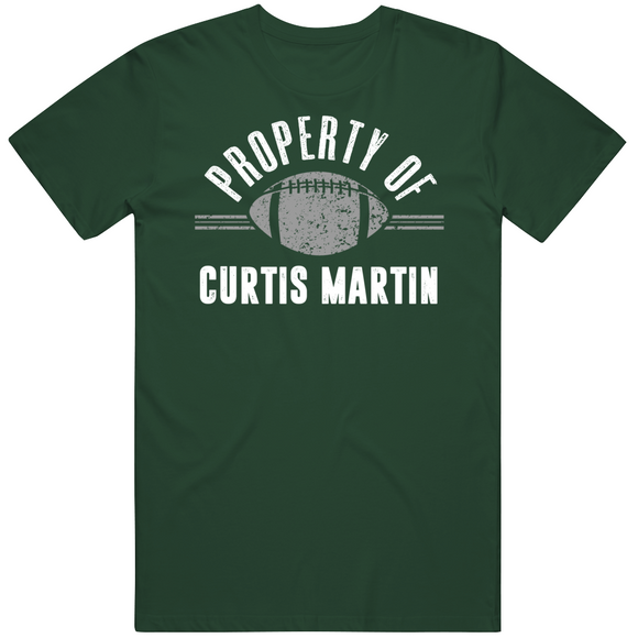 Curtis Martin Property Of New York Football Fan T Shirt