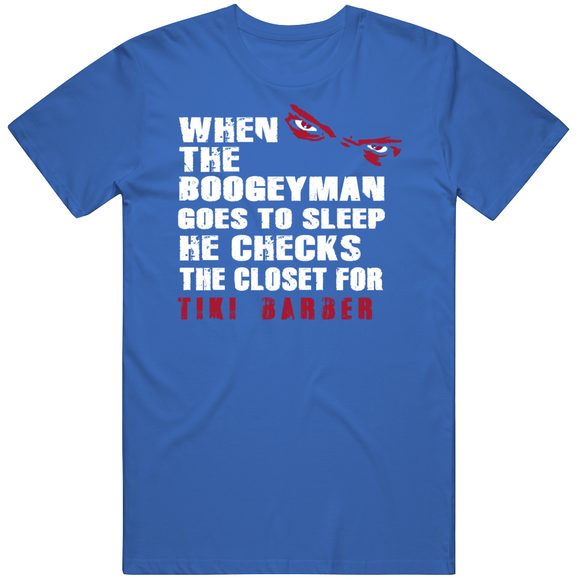 Tiki Barber Boogeyman New York Football Fan T Shirt