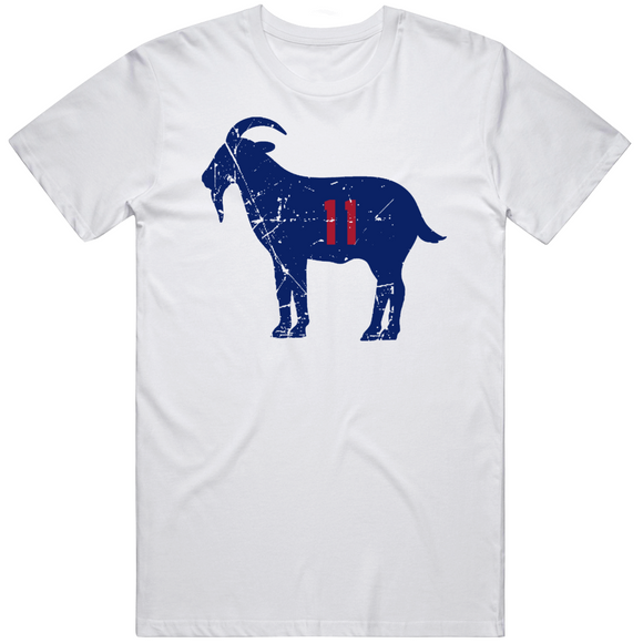 Phil Simms Goat 11 New York Football Fan Distressed V2 T Shirt