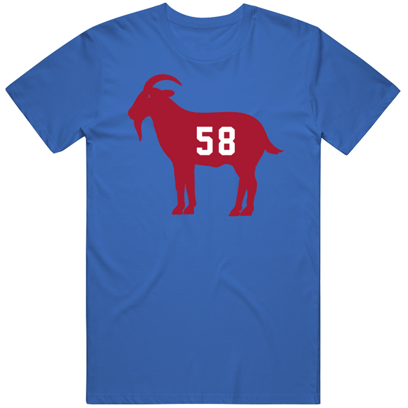 Carl Banks Goat 58 New York Football Fan T Shirt