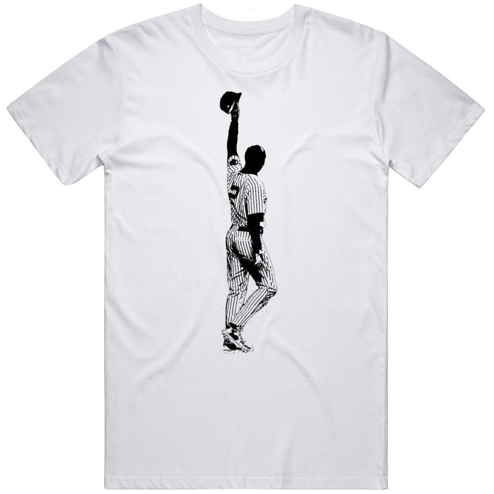 MLB Mens Large Distressed New York Yankees Derek Jeter Farewell Season  T-Shirt
