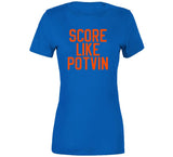 Denis Potvin Score Like Potvin New York Hockey Fan T Shirt