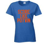 Denis Potvin Score Like Potvin New York Hockey Fan T Shirt