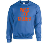 Clark Gillies Pass Like Gillies New York Hockey Fan T Shirt