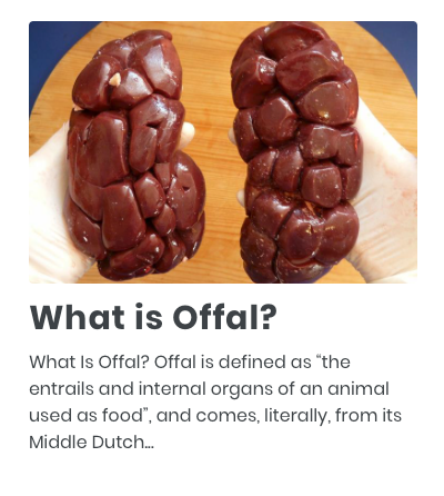 What is offal?