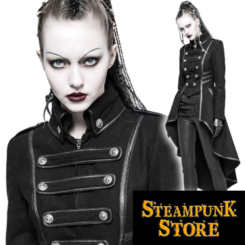 Manteau long vintage femme Présentation | Steampunk Store