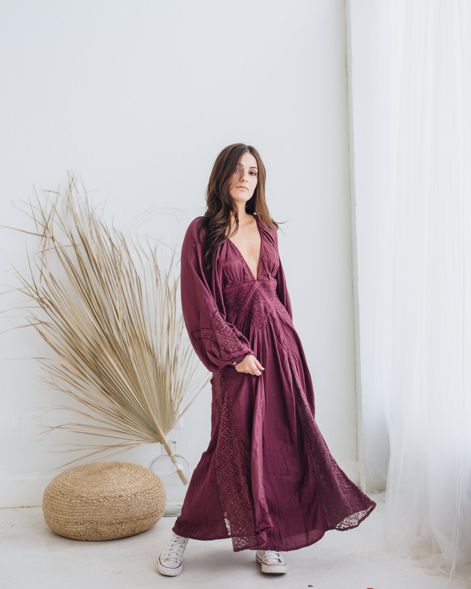 free people southwest lace maxi dress