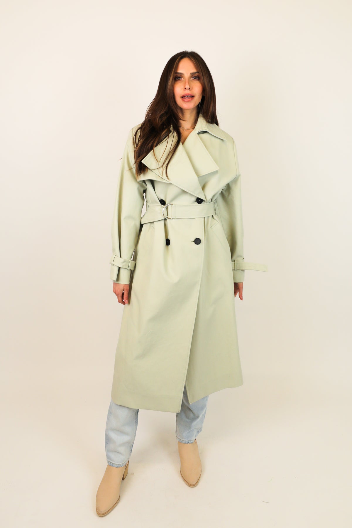 ANREALAGE 2022SS TULLE CUBE TRENCH COAT | hima.am