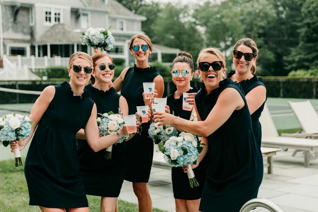 Bridal Party in the Camilyn Beth Go Go Dress in Navy