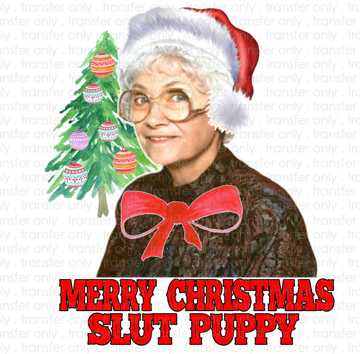 Merry Christmas Slut Puppy Sublimation Transfer – Wills ...