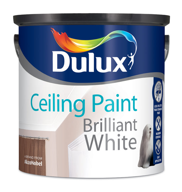 Dulux Ceiling Paint Pure Brilliant White 2 5l