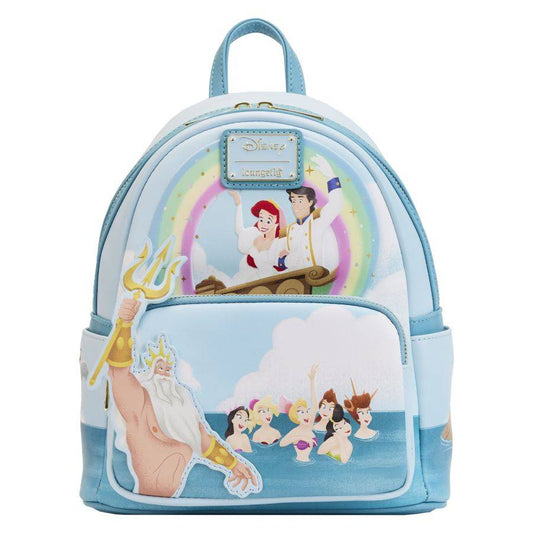 LOUNGEFLY - The Little Mermaid (1989) - Triton's Gift Mini Backpack {ORDER IN ONLY}