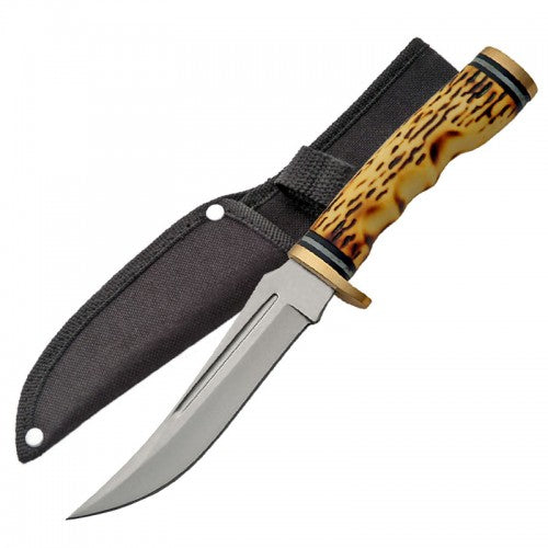 STAG HUNTING KNIFE WITH SHEATH 24CM