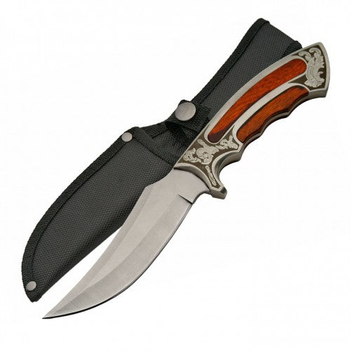 HUNTING KNIFE GENTLEMAN STAINLESS STEEL WITH SHEATH 25.5CM