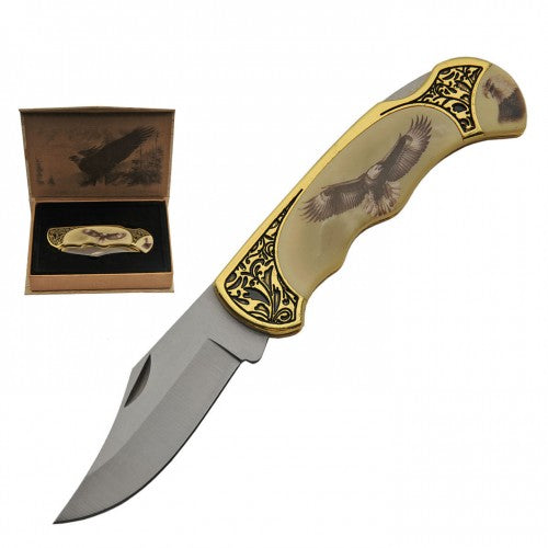 FOLDING KNIFE 20CM EAGLE IN GIFT BOX