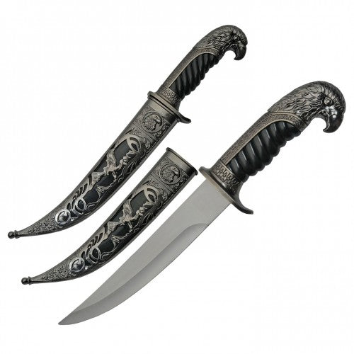 FIXED BLADE KNIFE SILVER EAGLE 35CM