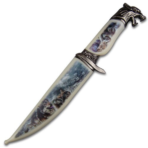 BOWIE KNIFE COLLECTABLE WOLF 35CM