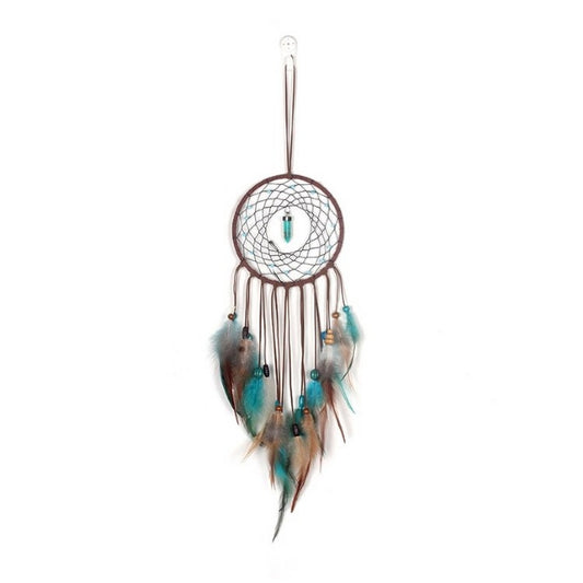 DREAMCATCHER BROWN WITH TURQUOISE COLOUR POINT