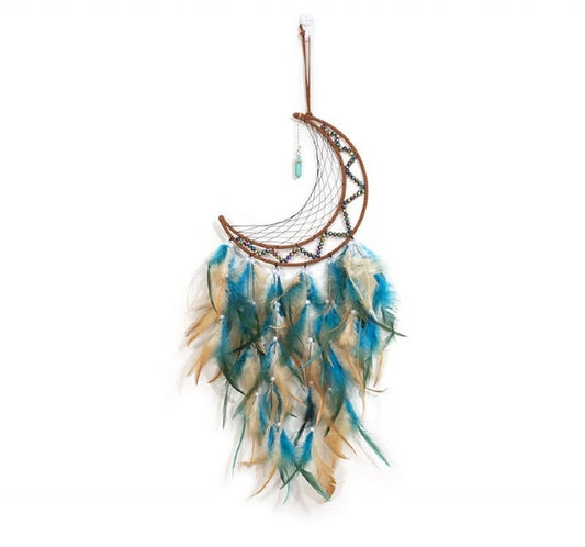 DREAMCATCHER MOON WITH PENDANT POINT CHEVRON