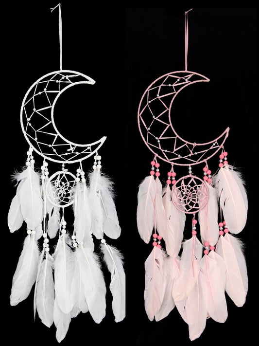 DREAMCATCHER HALF MOON PINK OR WHITE