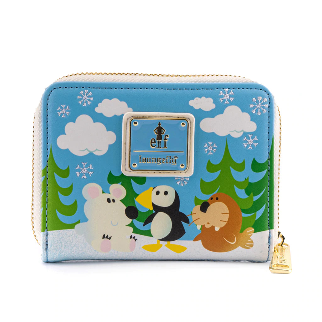 LOUNGEFLY - Elf - Buddy and Friends Zip Purse {ORDER IN ONLY}