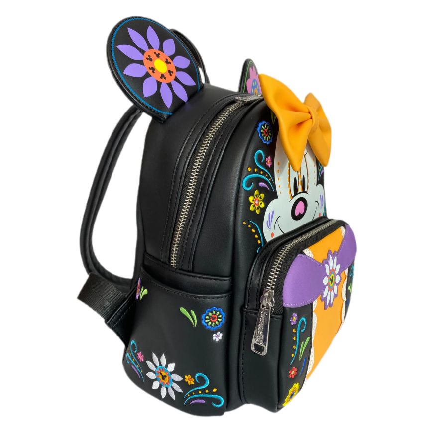 LOUNGEFLY - Disney - Minnie Mouse Sugar Skull US Exclusive Mini Backpack [RS] {ORDER IN ONLY}