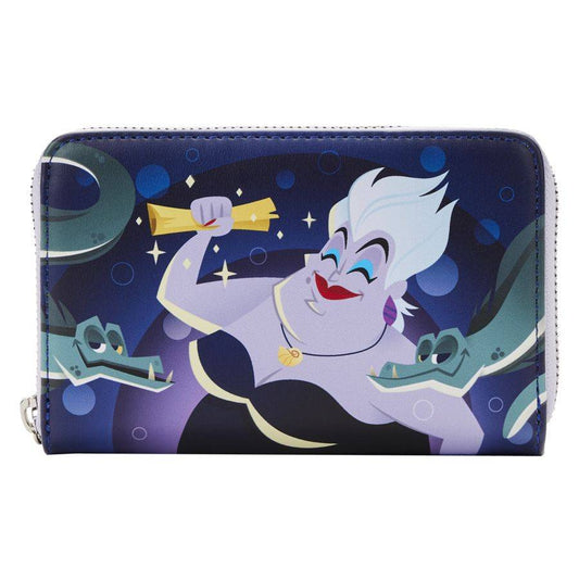LOUNGEFLY - The Little Mermaid (1989) - Ursula Lair Glow Zip Around Purse {ORDER IN ONLY}