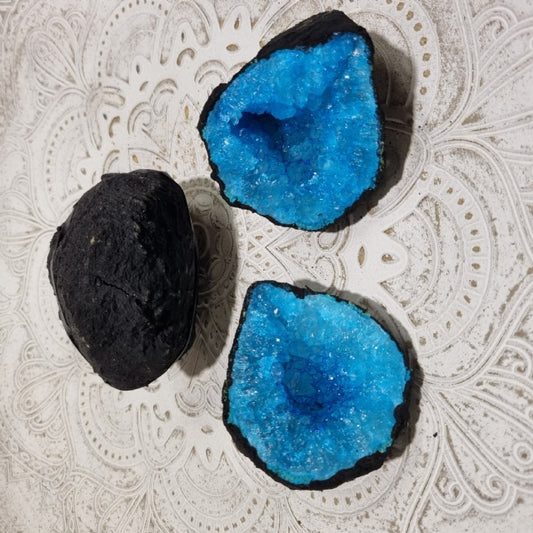 Blue Quartz Geode