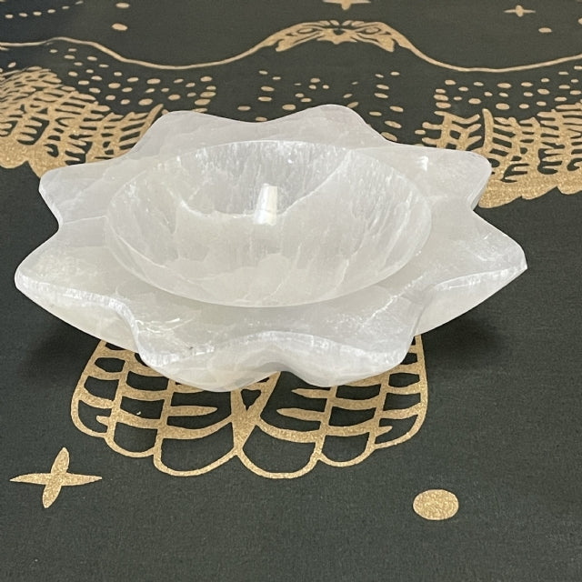 Selenite Star Bowl 10cm