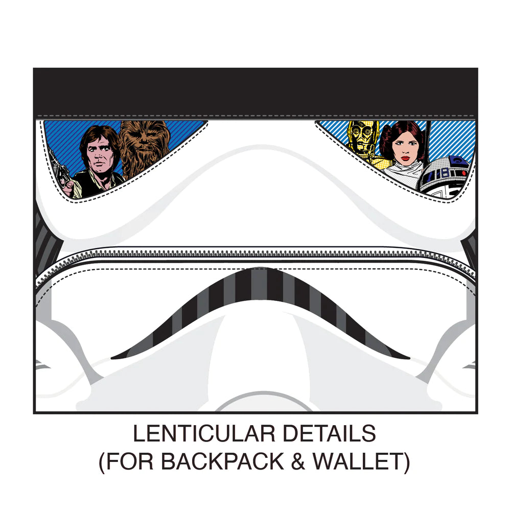 LOUNGEFLY - Star Wars - Stormtrooper Lenticular Mini Backpack {ORDER IN ONLY}