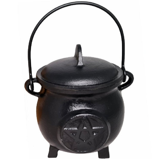 CAULDRON CAST IRON PENTAGRAM