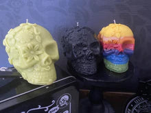 Shave & Haircut Day Of The Dead Skull Candle