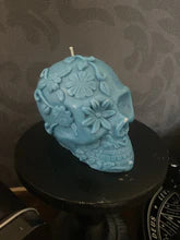 Moon Child Day Of The Dead Skull Candle