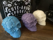 Lime, Basil & manderin Day Of The Dead Skull Candle