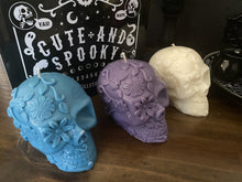 Moon Child Day Of The Dead Skull Candle