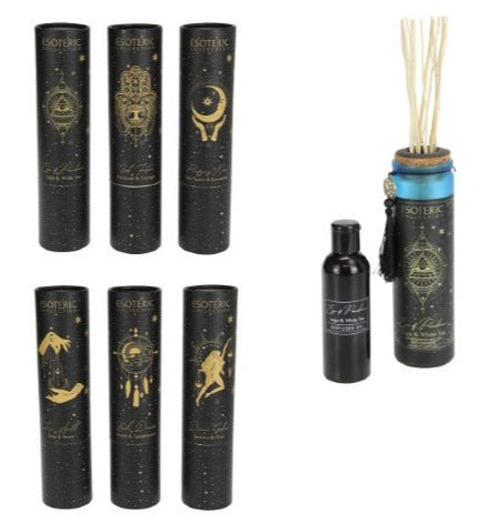 ESOTERIC MANIFESTATION DIFFUSER WITH COLOUR CHANGING REEDS 100ML 6 ASSTD