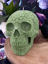 Rose Victorian Giant Sugar Skull Candle