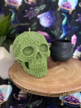 Very Vanilla Giant Sugar Skull Candle