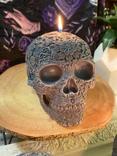 Rainbow Sherbet Giant Sugar Skull Candle