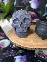 Rose Quartz Giant Sugar Skull Candle