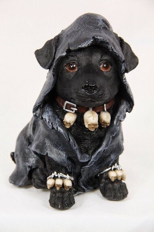 GOTHIC DOG WITCH 18CM