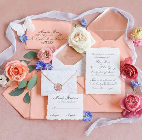 handmade paper styled shoot