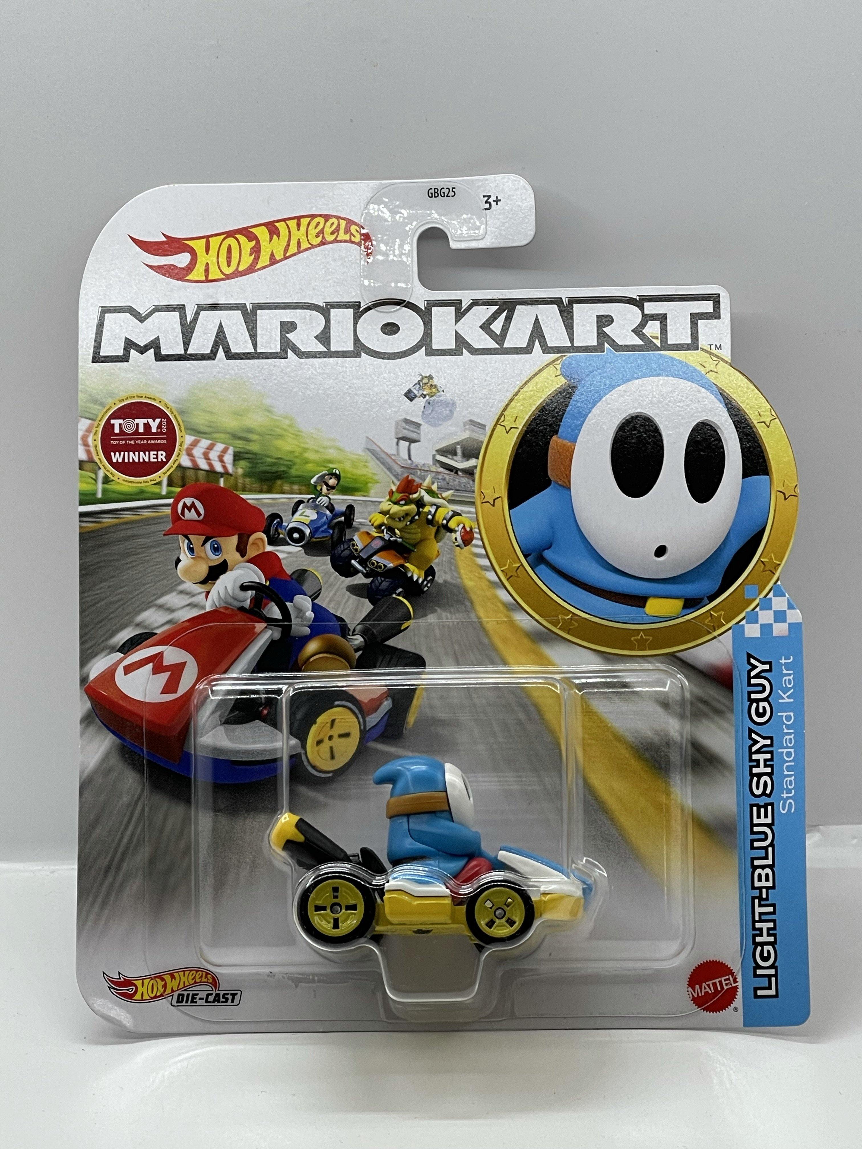 mario kart hot wheels light blue shy guy