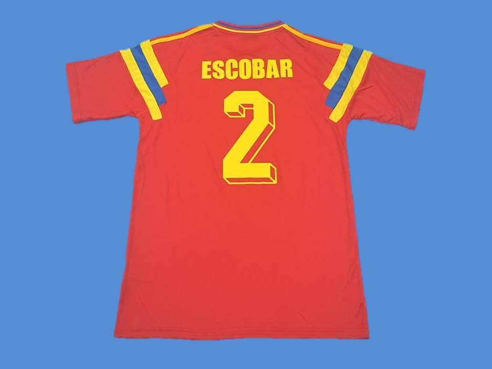 COLOMBIA 1990 ESCOBAR 2 WORLD CUP HOME 