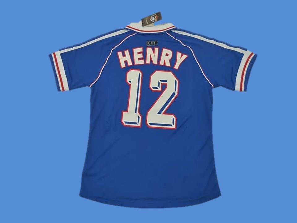 FRANCE 1998 WORLD CUP HENRY 12 JERSEY 