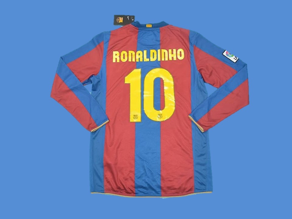 FC BARCELONA 2007 2008 RONALDINHO 10 