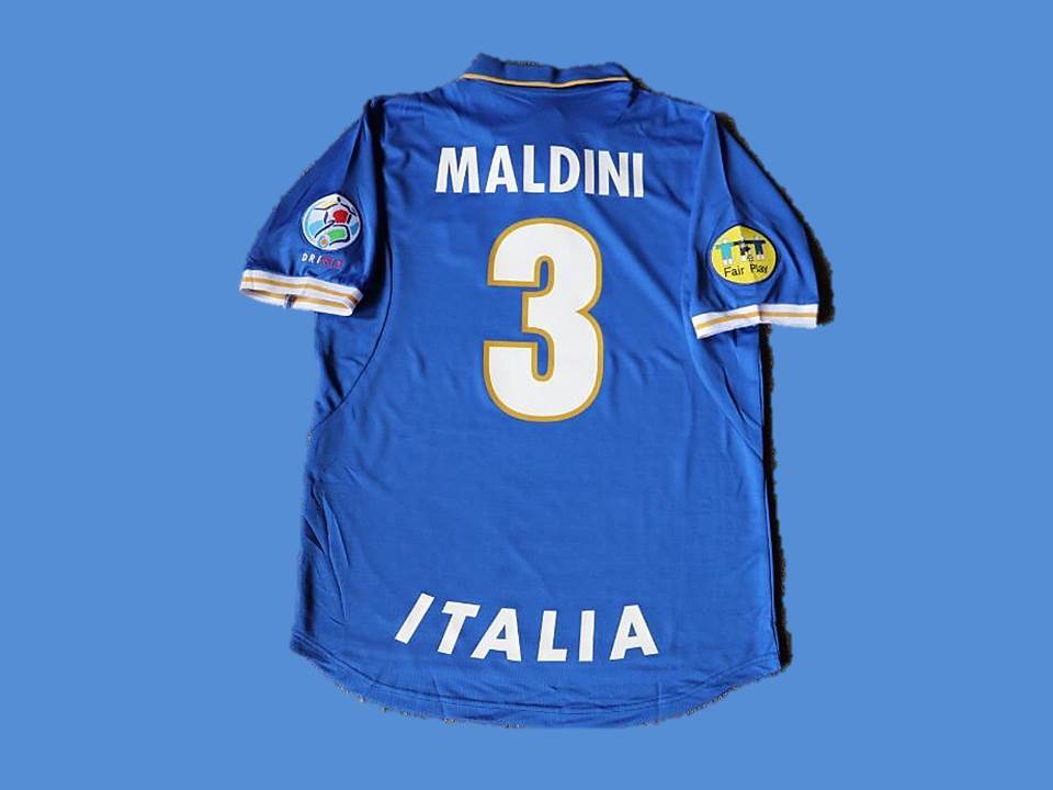 1996 MALDINI 3 EUROCUP HOME JERSEY 